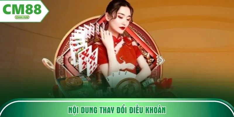 Nội dung thay đổi điều khoản